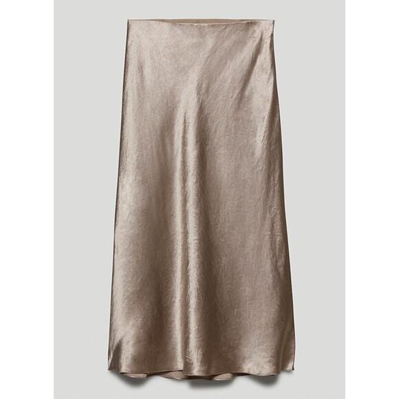 Babaton Midi Slip Skirt Grey Taupe - 2